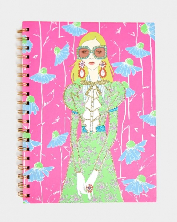 Savida B5 Glitter Print Notebook