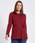 Paul Costelloe Living Studio Red Tie Waist Jumper